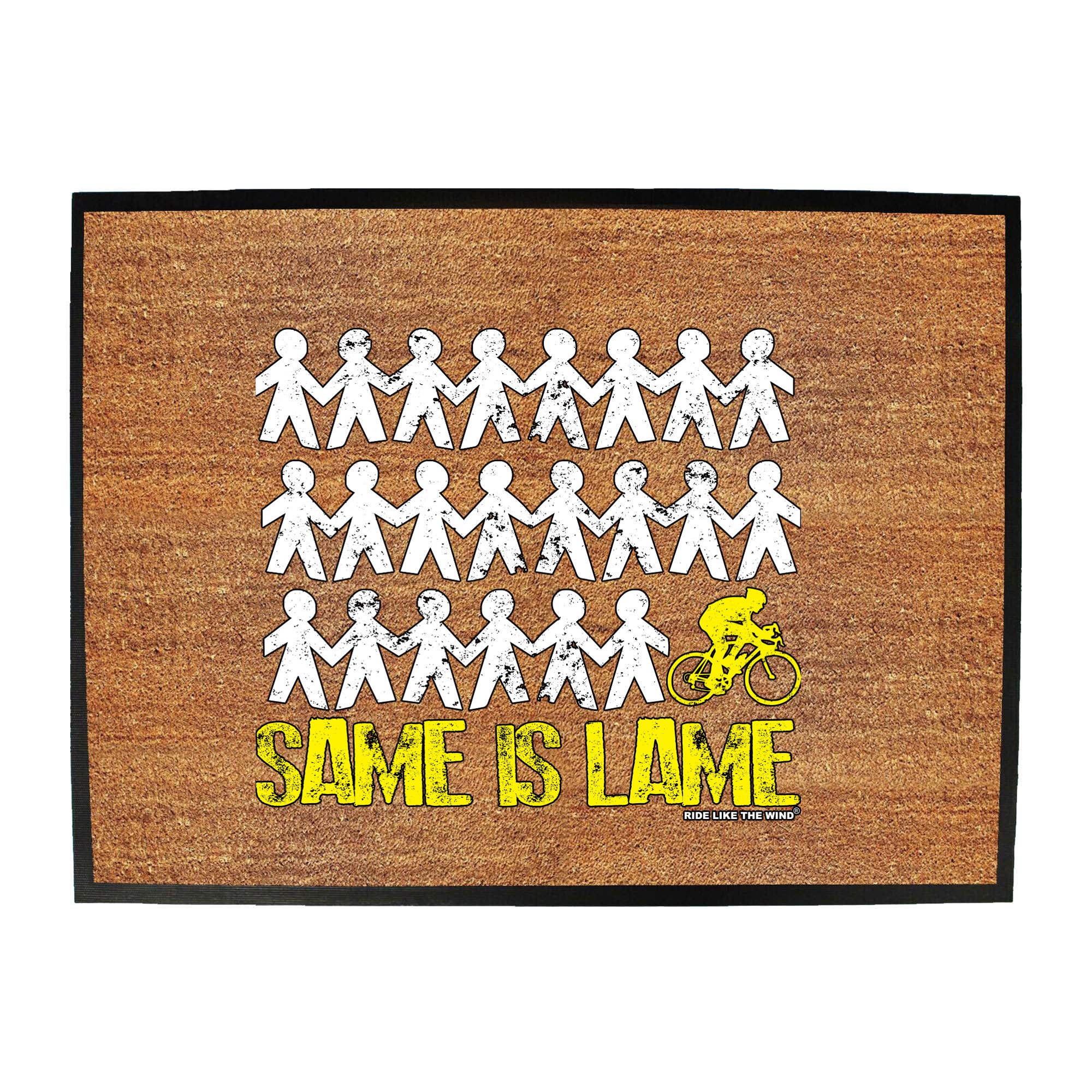 Rltw Same Is Lame Cyclist - Funny Novelty Doormat