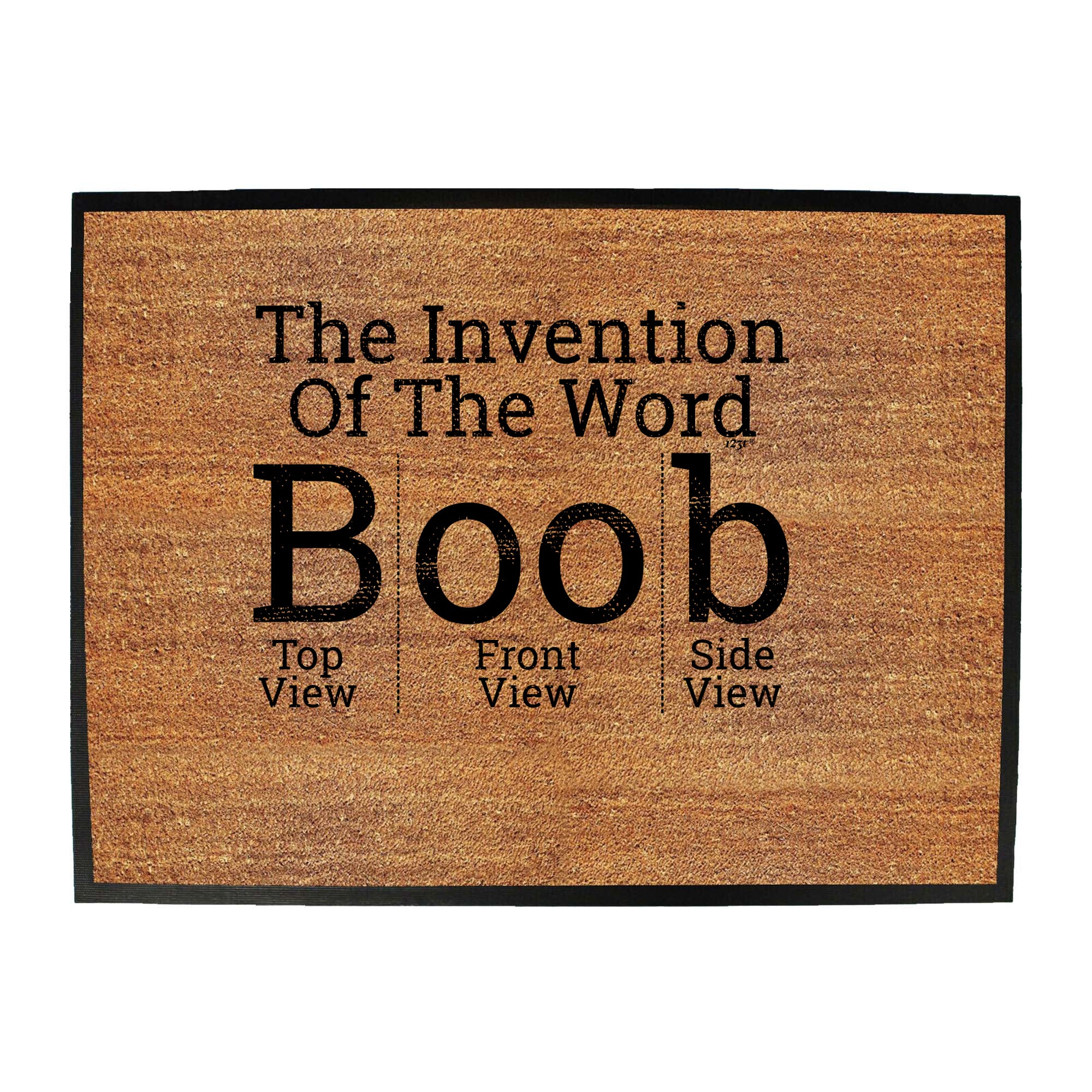 The Invention Of The Word B B - Funny Novelty Doormat