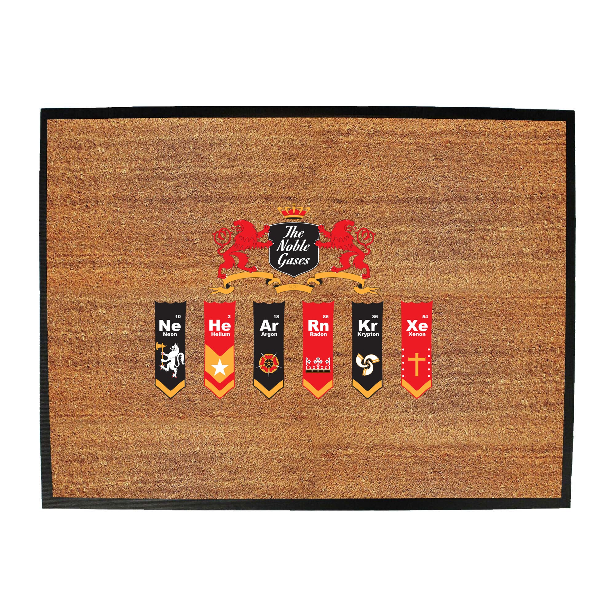The Noble Gases - Funny Novelty Doormat