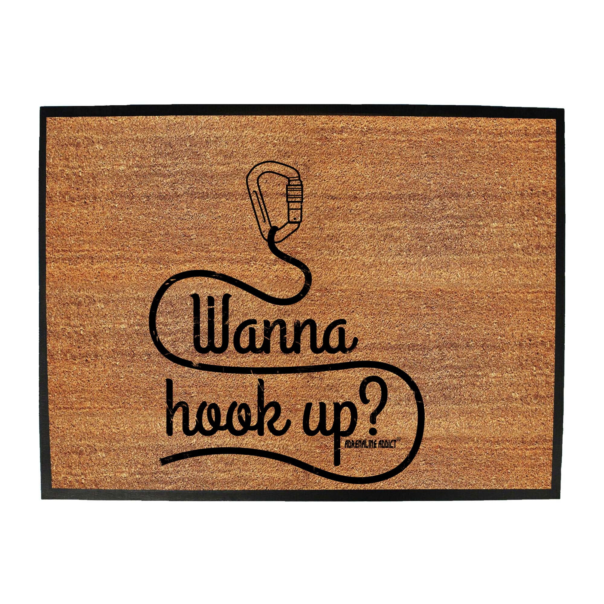 Aa Wanna Hook Up - Funny Novelty Doormat