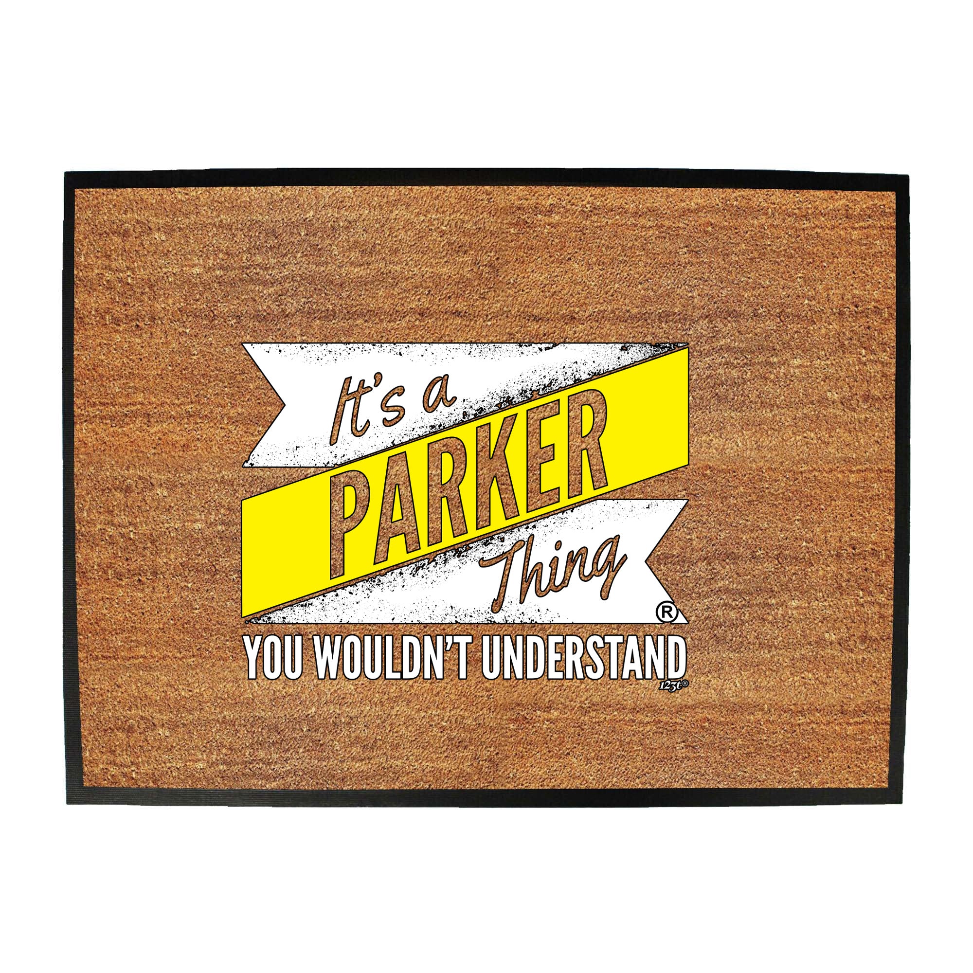 Parker V2 Surname Thing - Funny Novelty Doormat