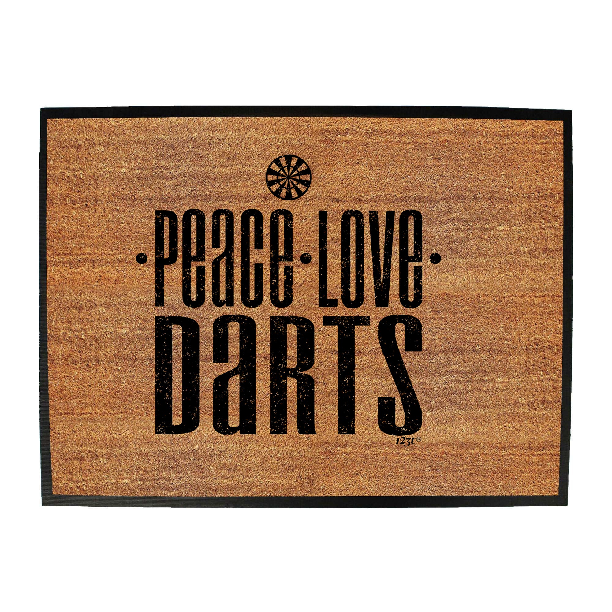 Peace Love Darts - Funny Novelty Doormat