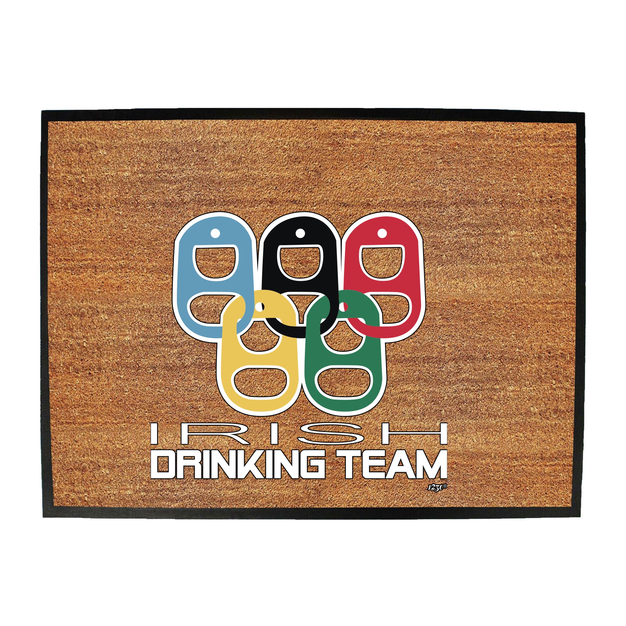 Irish Drinking Team Rings - Funny Novelty Doormat