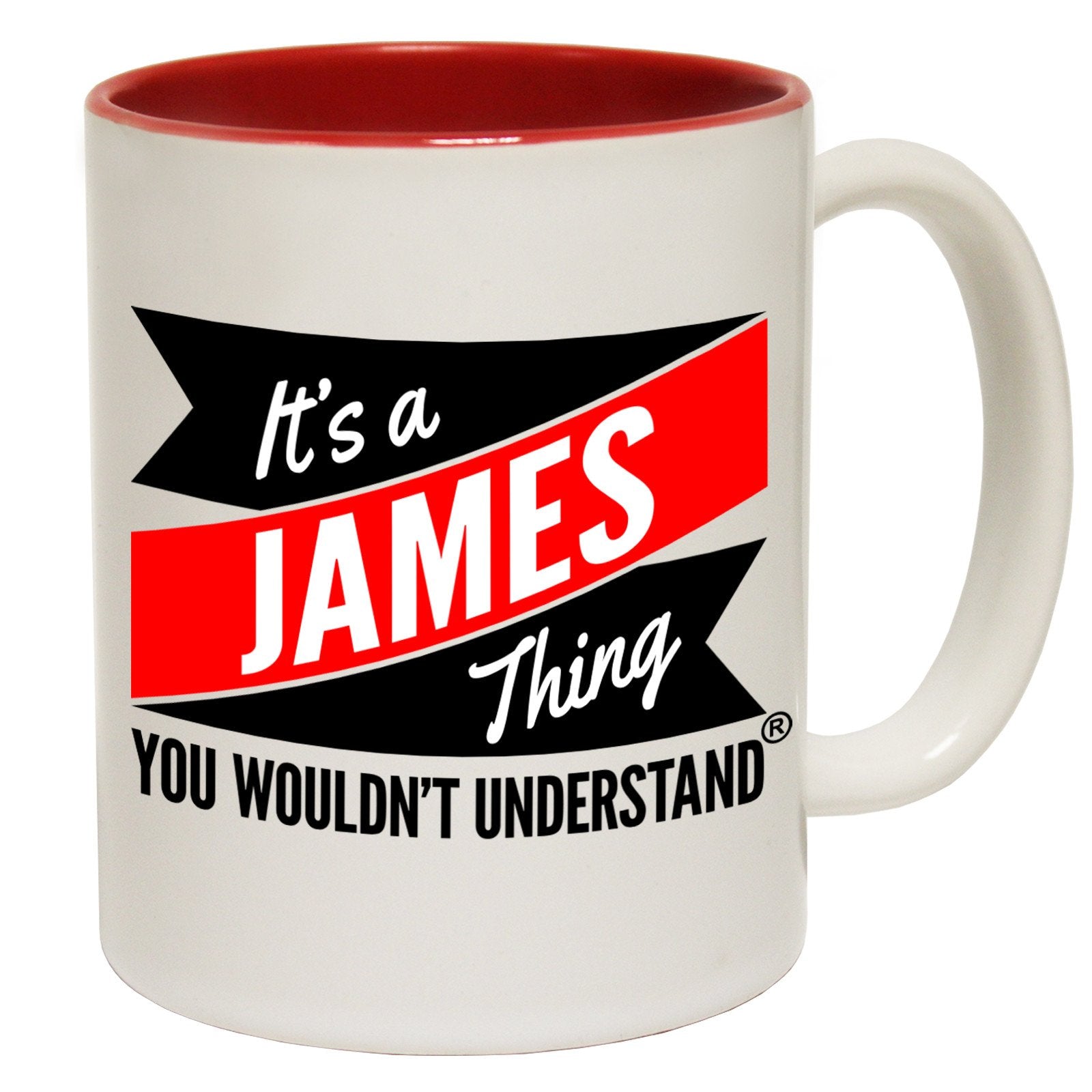123t New It's A James Thing You Wouldn't Understand Funny Mug, 123t Mugs