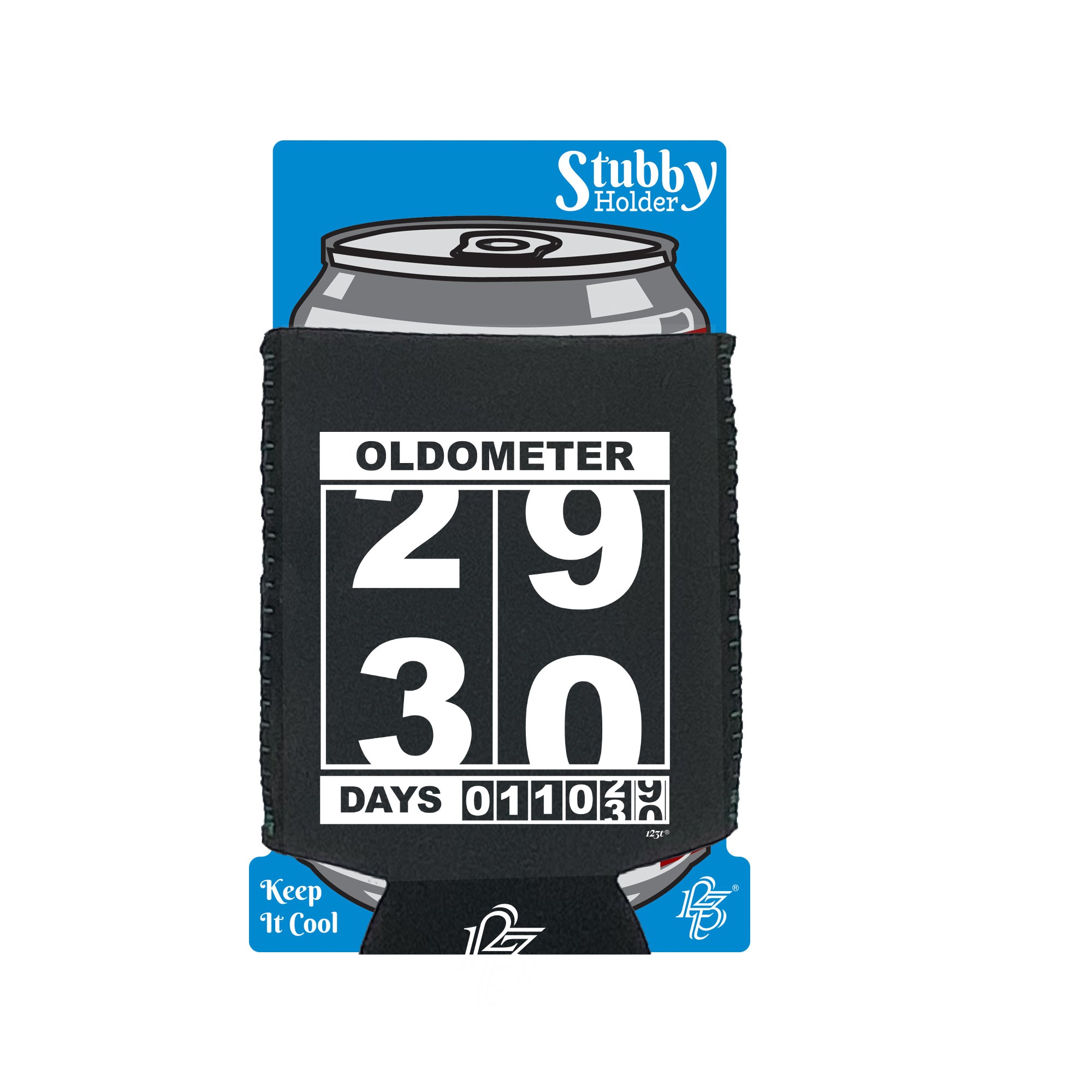 Oldometer 29 30 Days - Funny Stubby Holder With Base