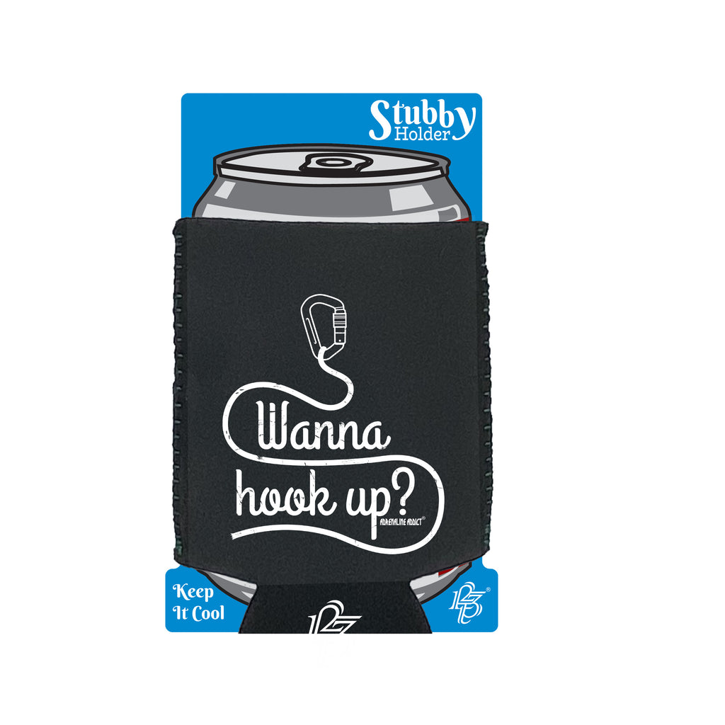 Aa Wanna Hook Up - Funny Stubby Holder With Base