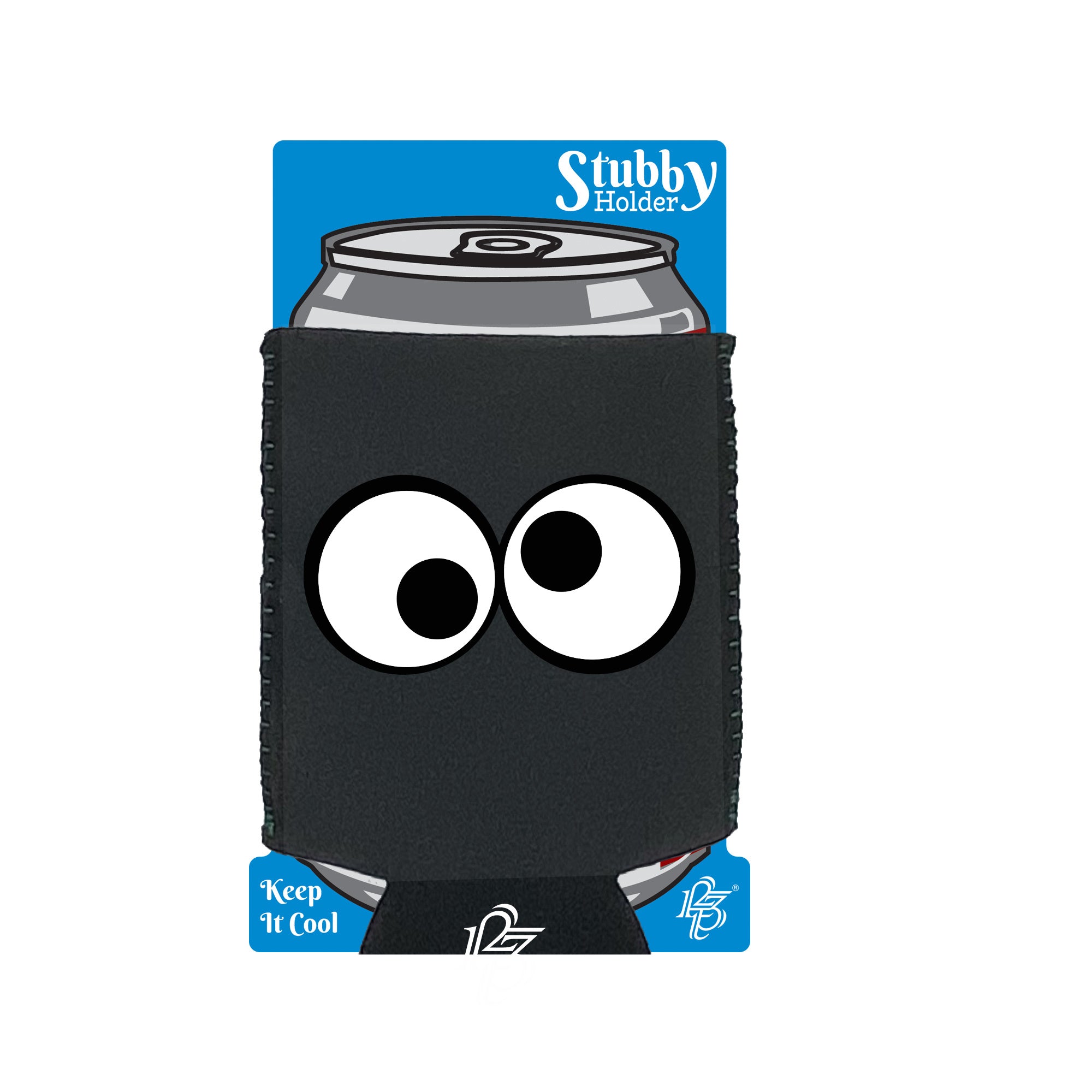 Googley Eyes - Funny Stubby Holder With Base