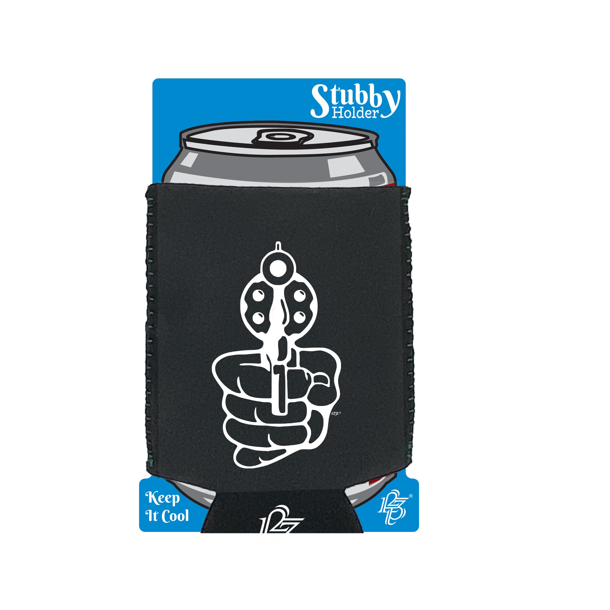 Pointed At You - Funny Stubby Holder With Base