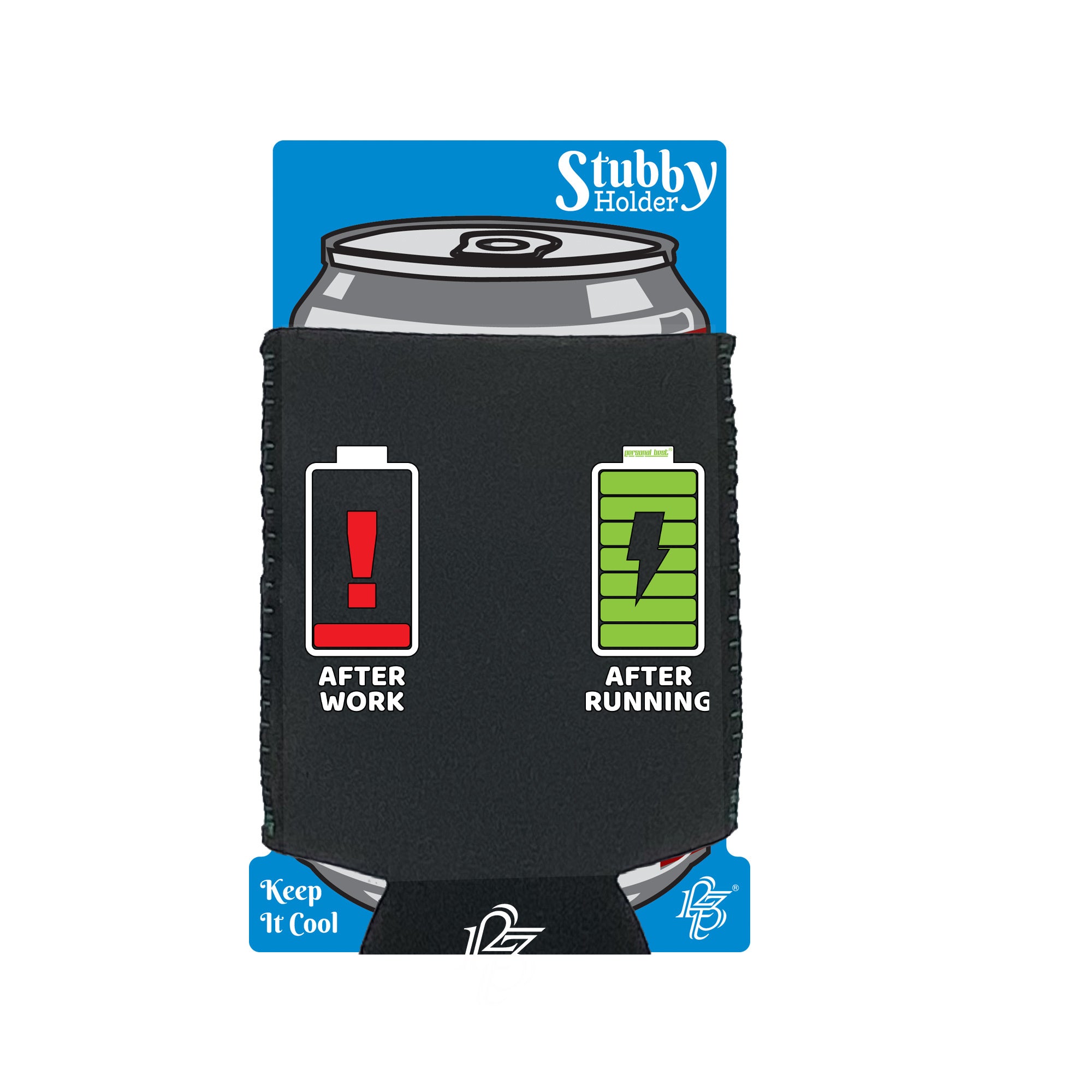 Pb Personal Best After Work After Running - Funny Stubby Holder With Base