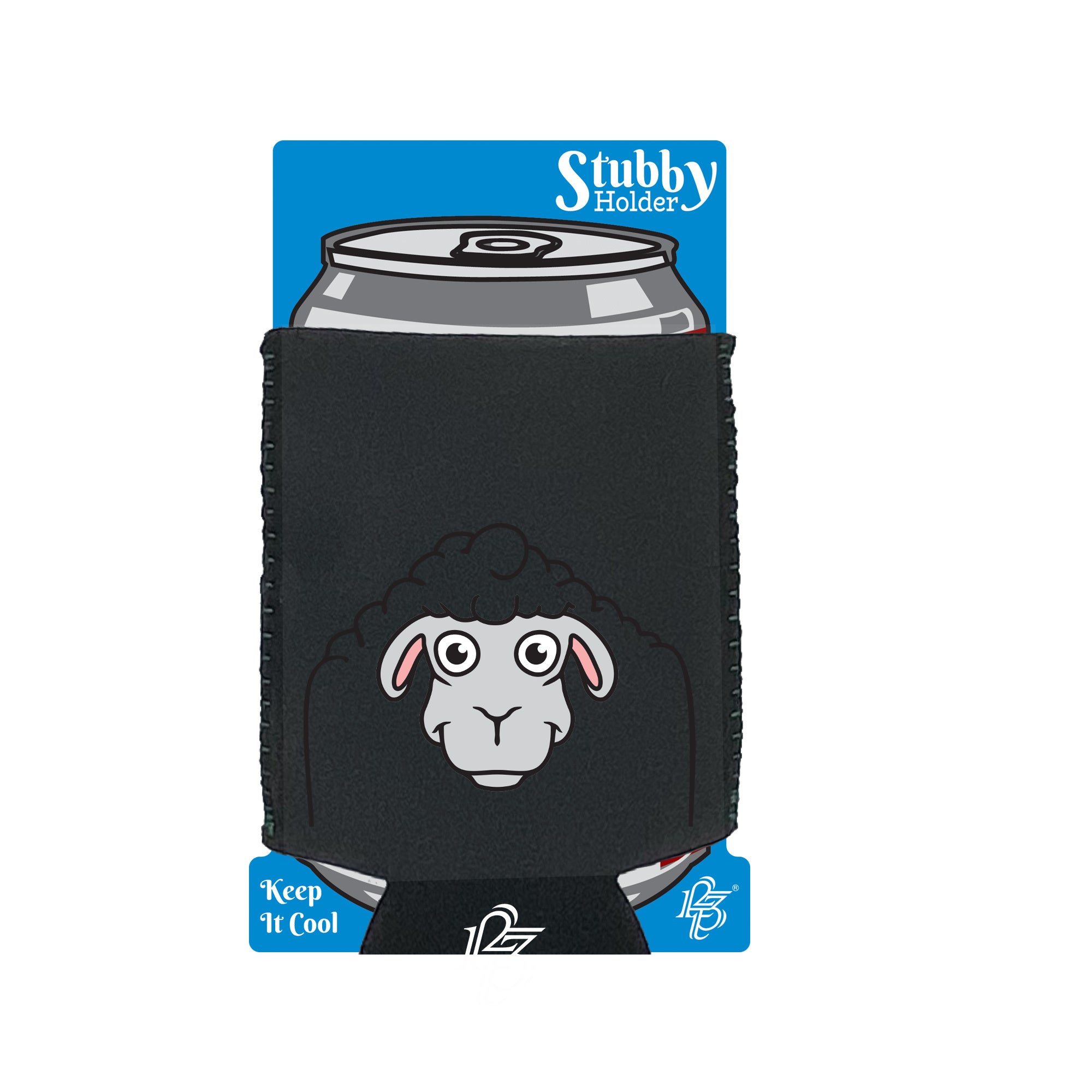 Sheep Ani Mates - Funny Stubby Holder With Base