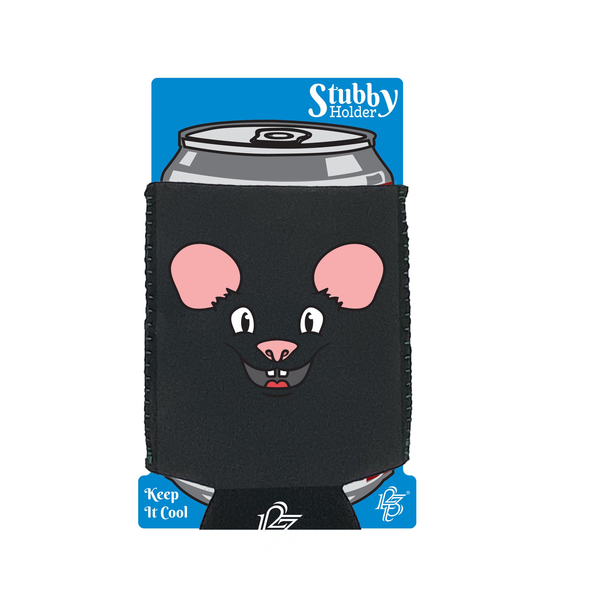 Mouse Ani Mates - Funny Stubby Holder With Base