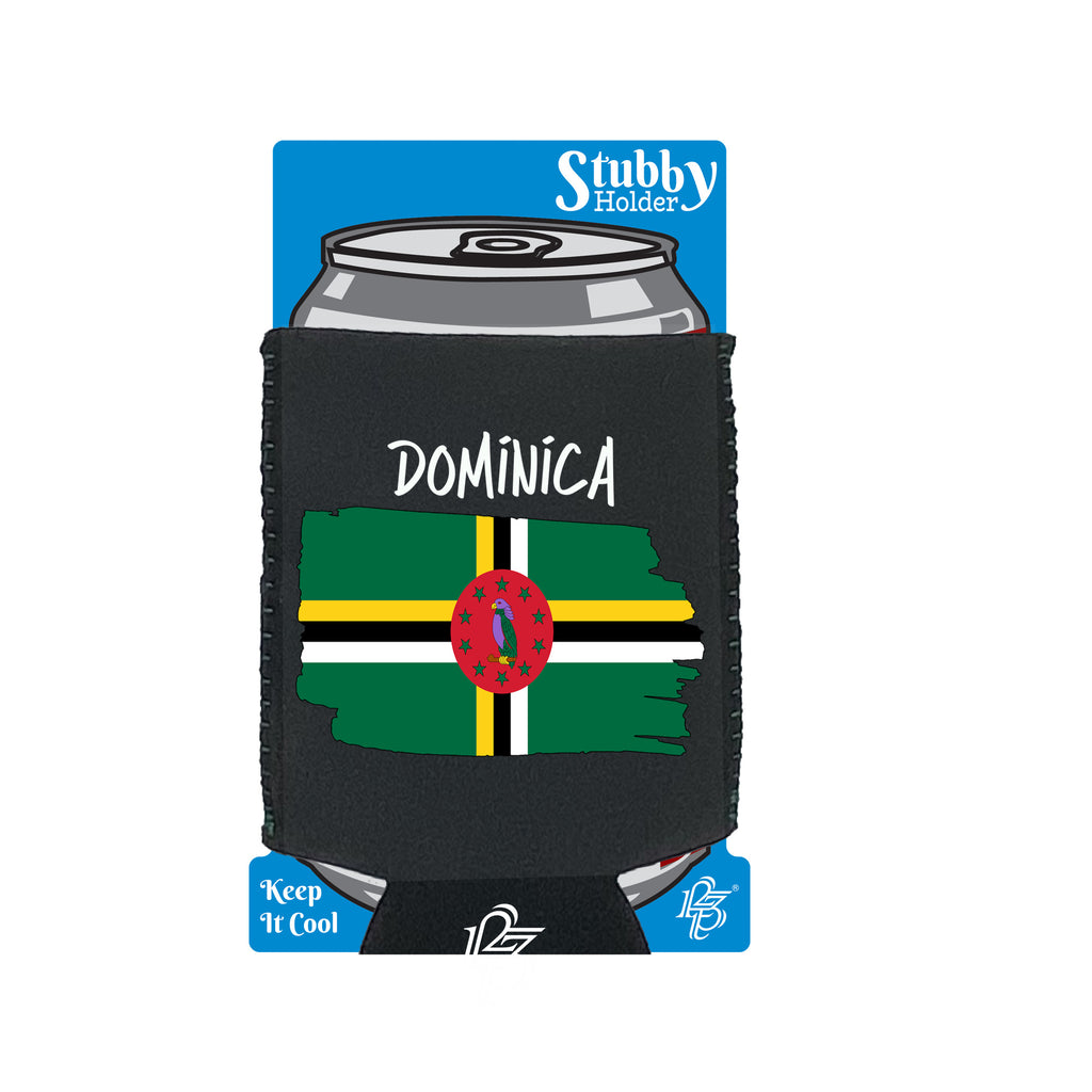 Dominica - Funny Stubby Holder With Base