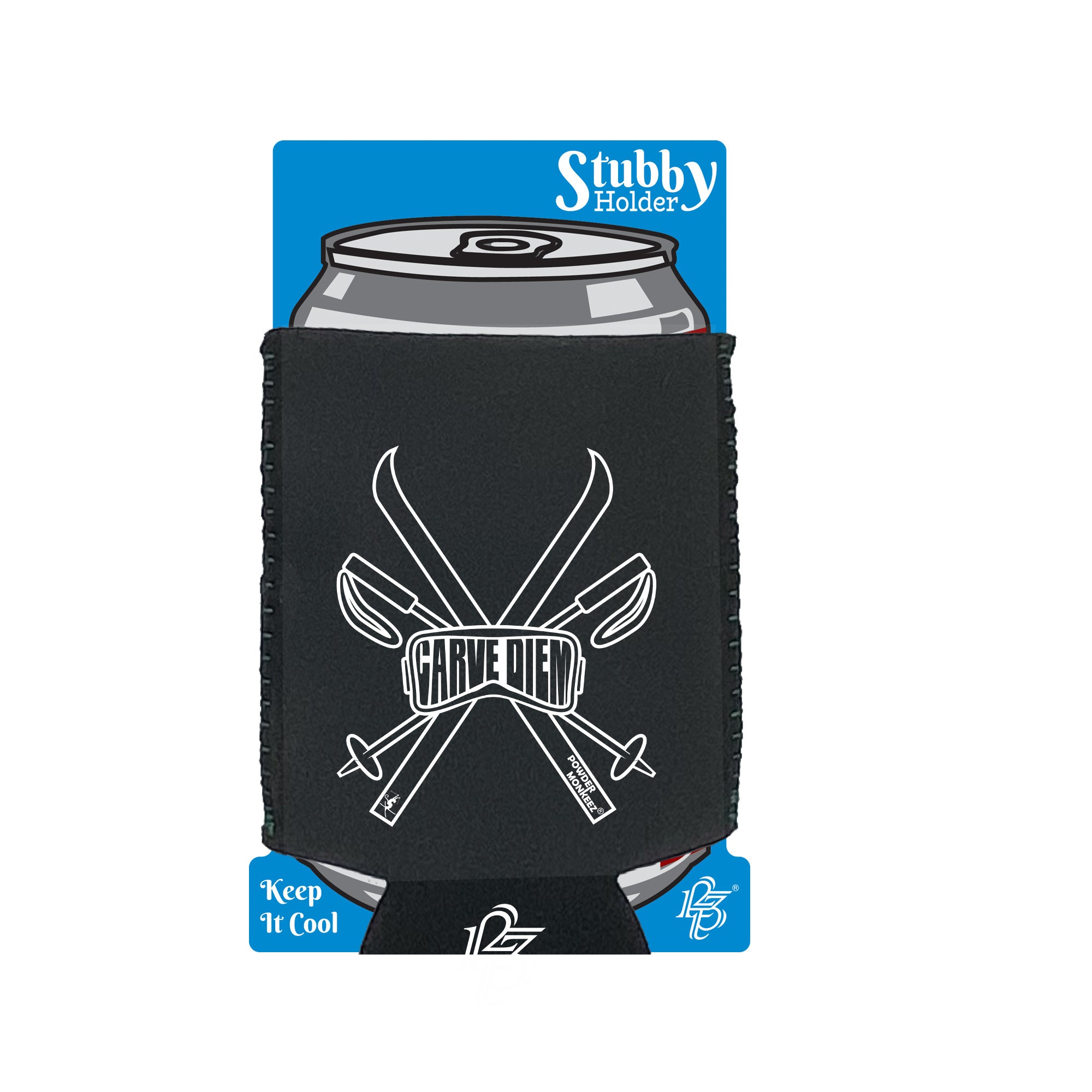 Pm Carve Diem - Funny Stubby Holder With Base