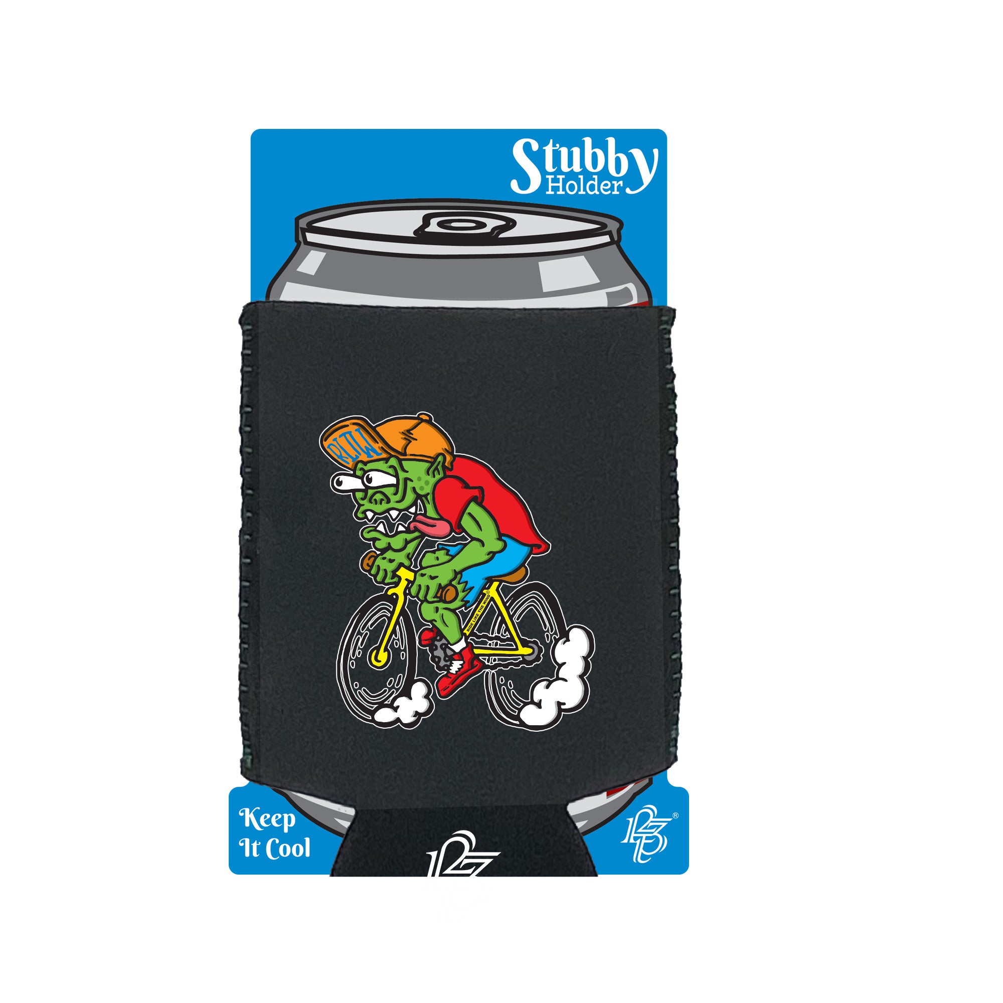 Rltw Weirdo Cyclist - Funny Stubby Holder With Base