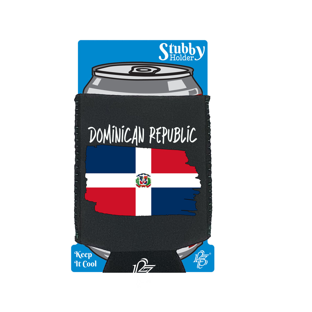 Dominican Republic - Funny Stubby Holder With Base