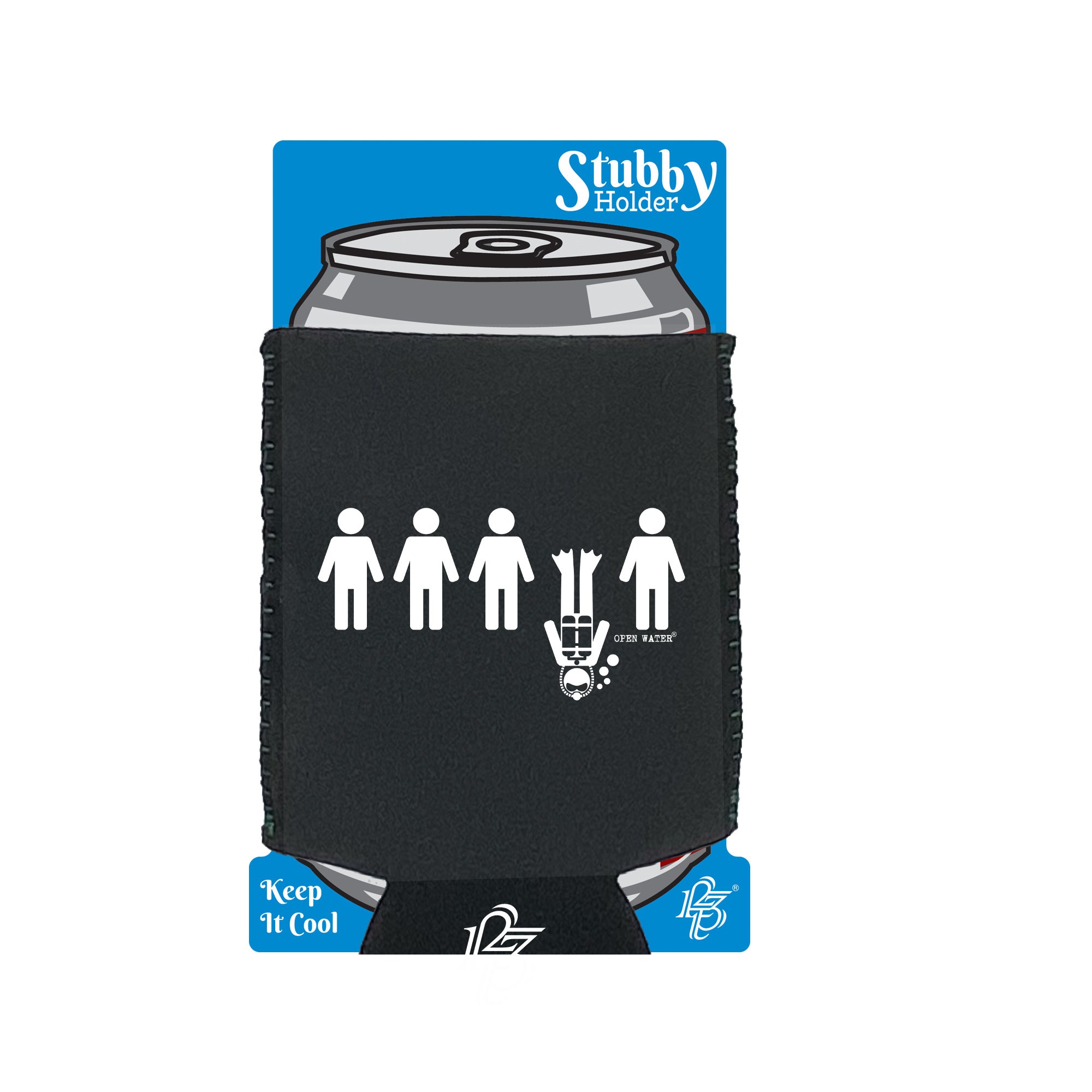Ow 1 In Every 5 Is A Diver - Funny Stubby Holder With Base