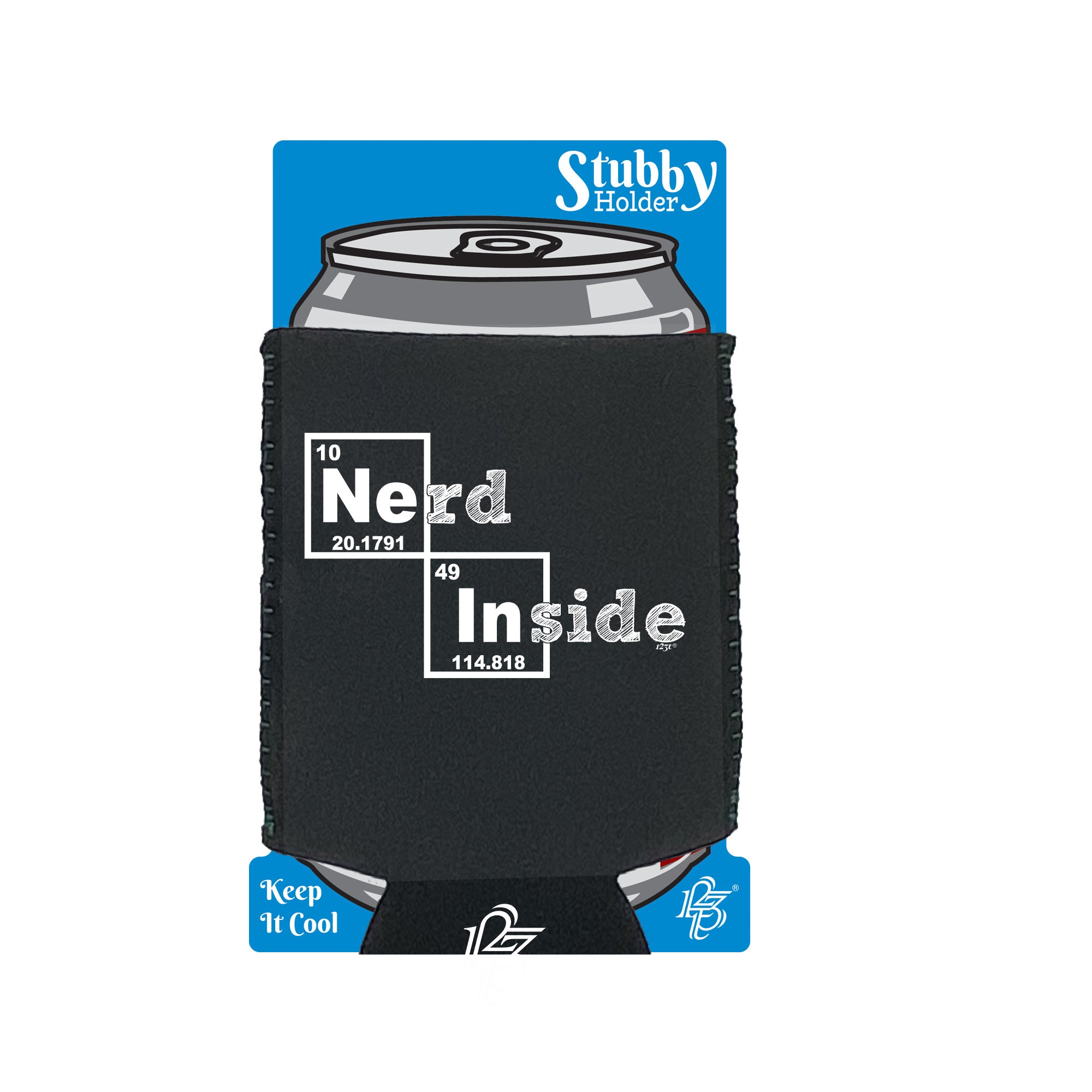 Nerd Inside - Funny Stubby Holder With Base