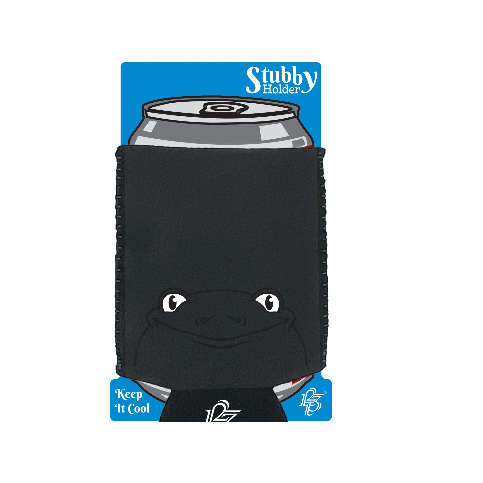 Frog Animal Face Ani Mates - Funny Stubby Holder With Base