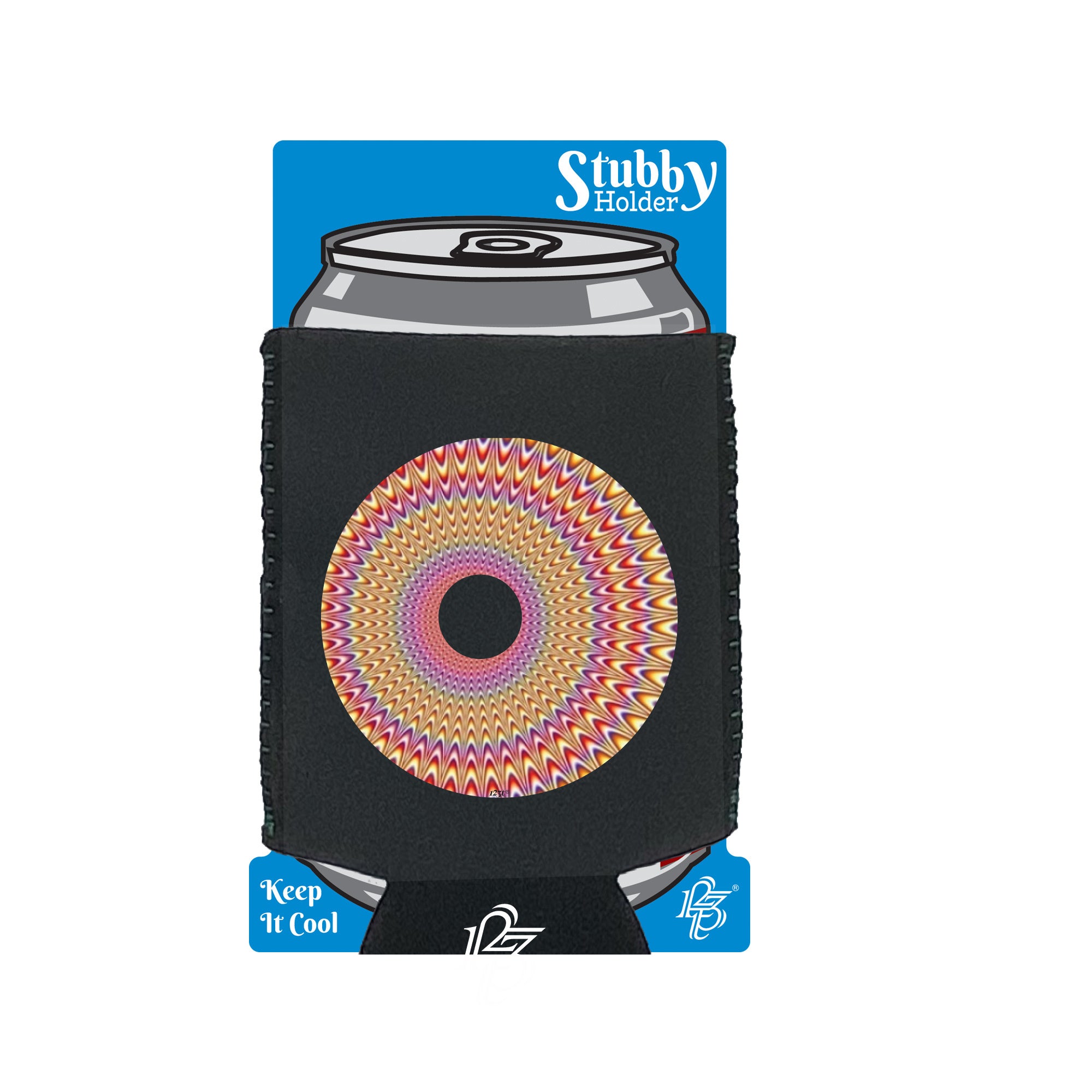 Wiggle Illusion - Funny Stubby Holder With Base