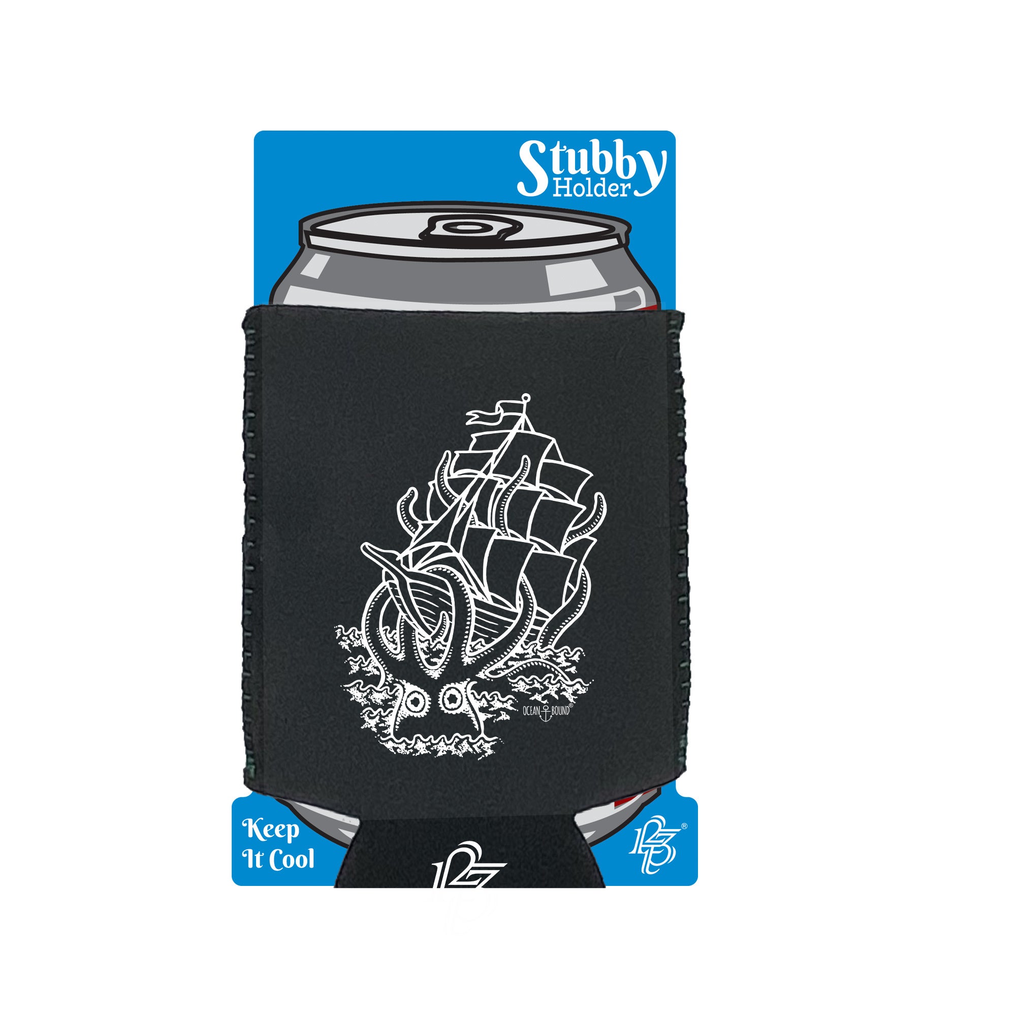 Ob Octopus Of Doom - Funny Stubby Holder With Base