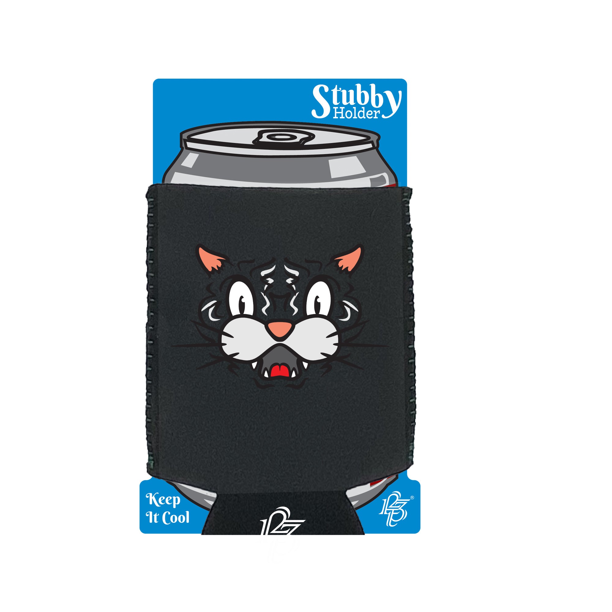 Tiger Ani Mates - Funny Stubby Holder With Base