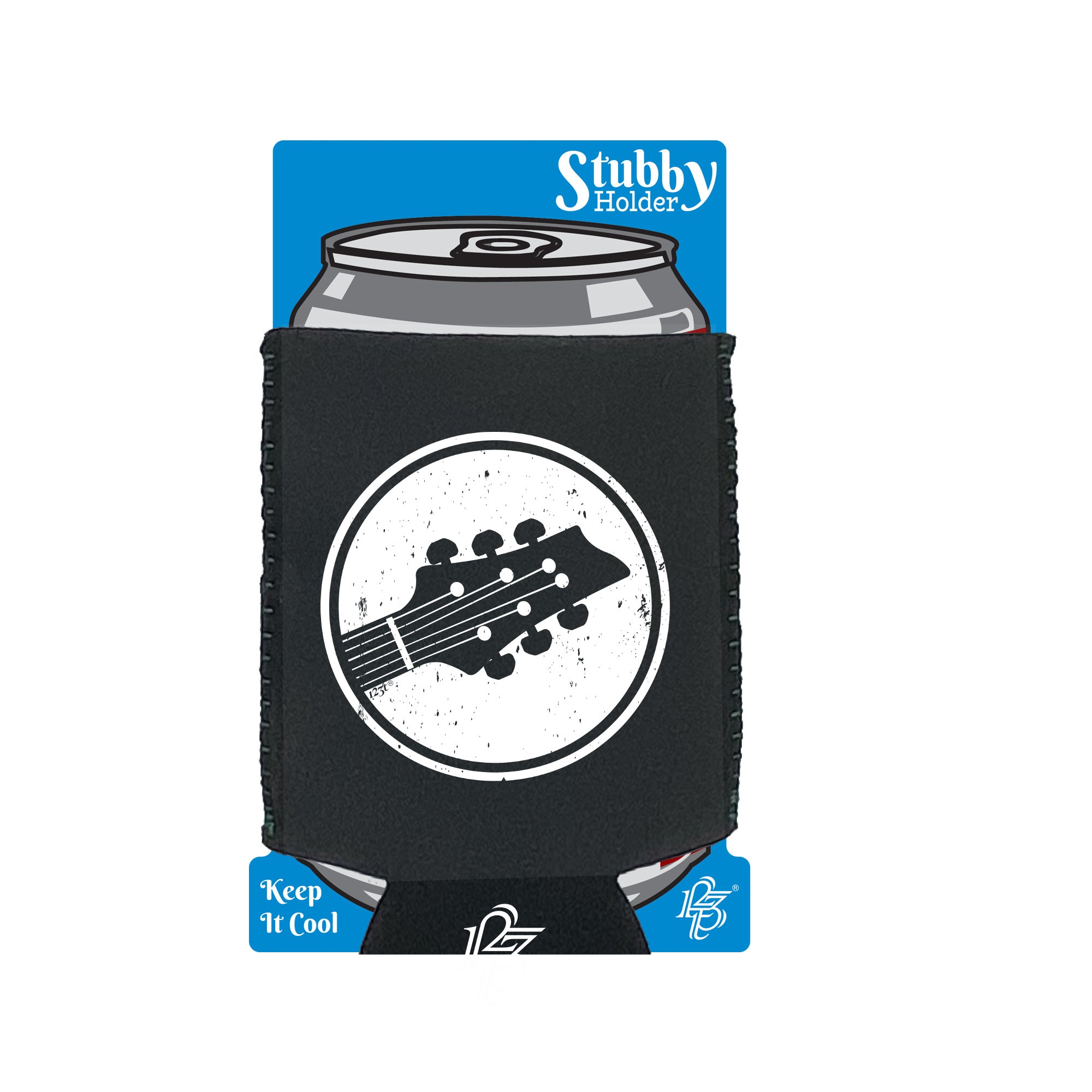 Guitar Circle Music - Funny Stubby Holder With Base