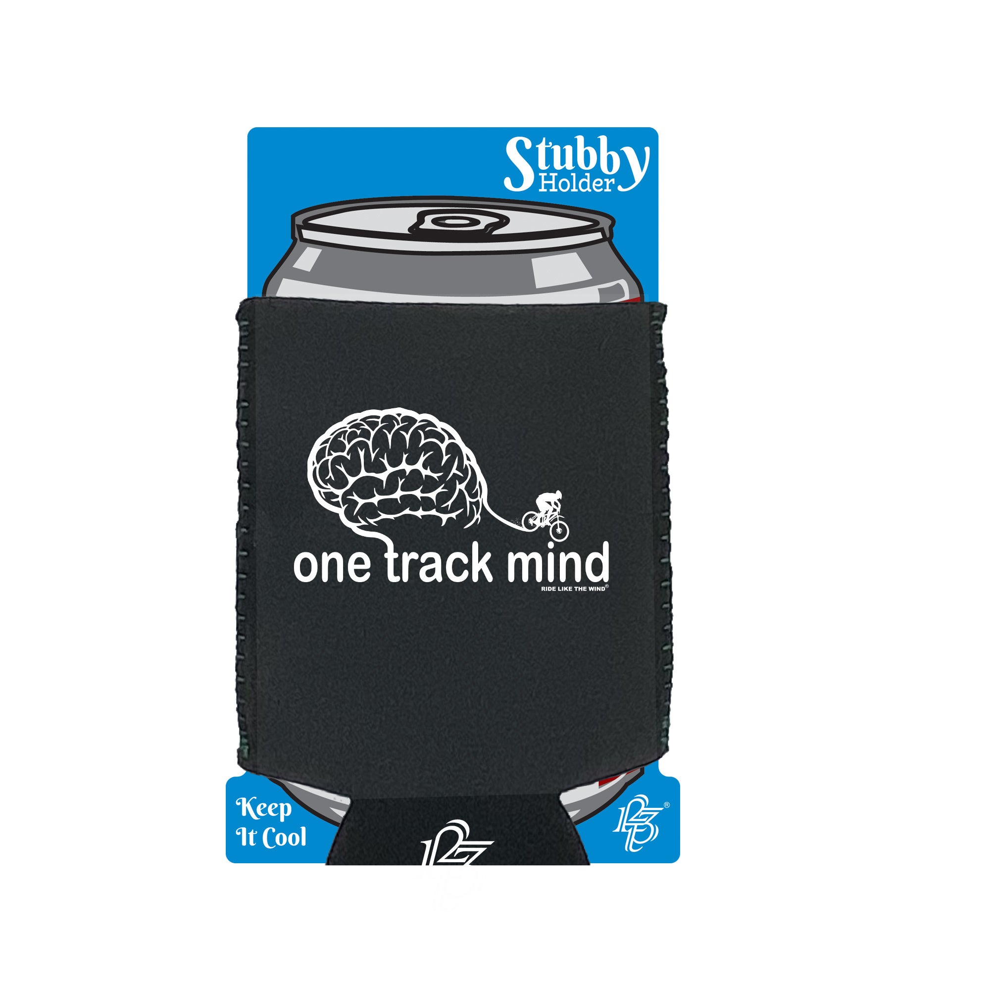 Rltw One Track Mind Bike - Funny Stubby Holder With Base
