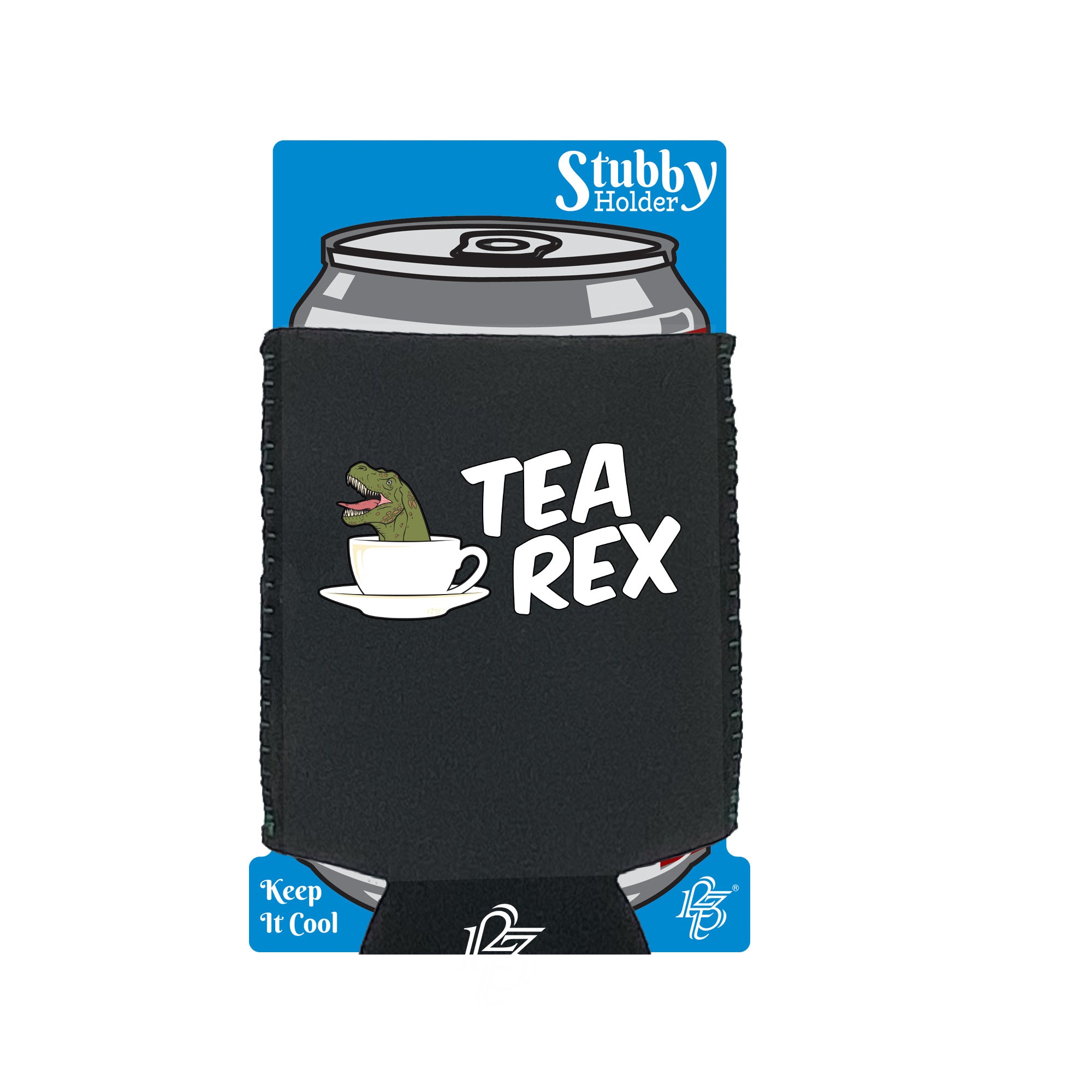 Tea Rex - Funny Stubby Holder With Base