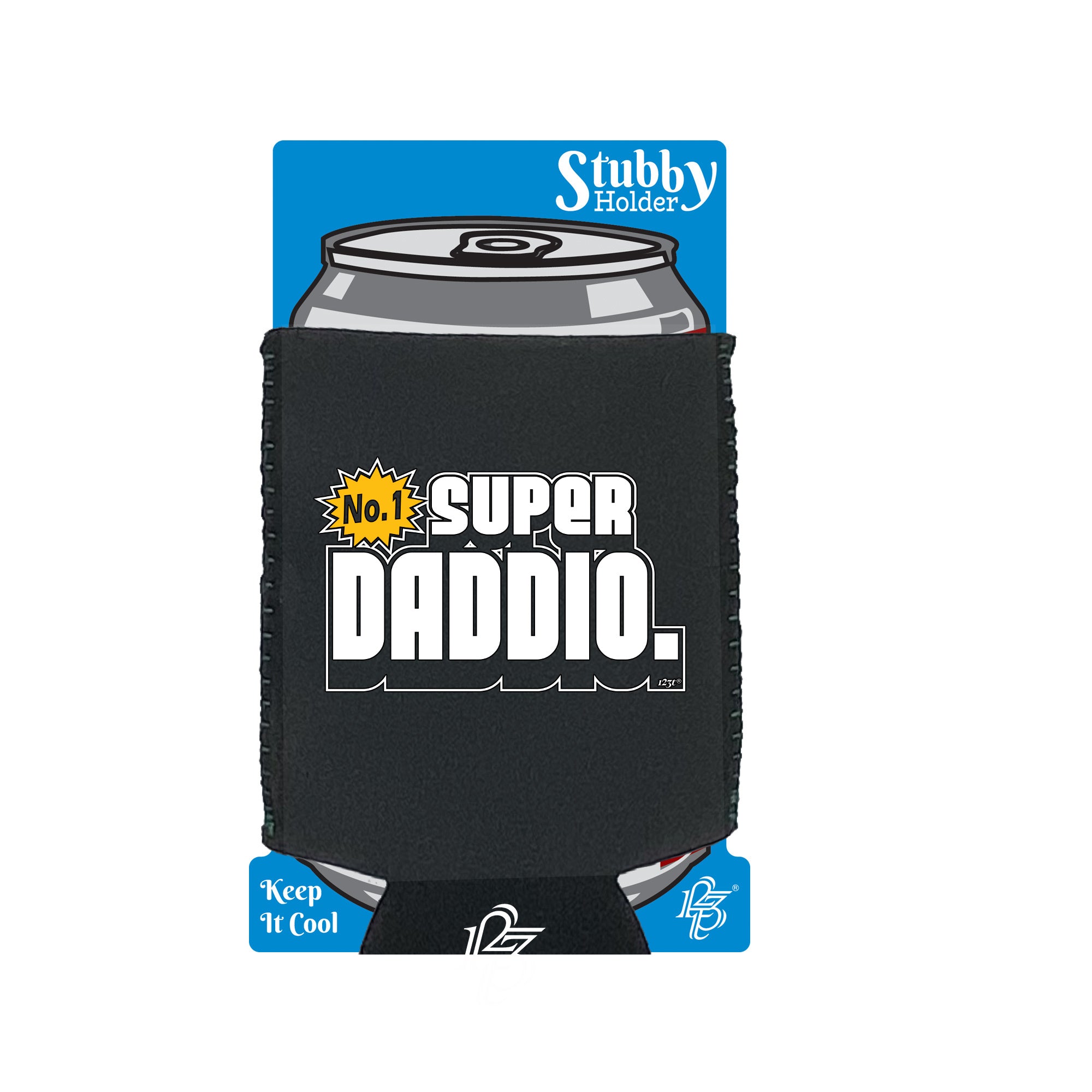 Super Daddio - Funny Stubby Holder With Base