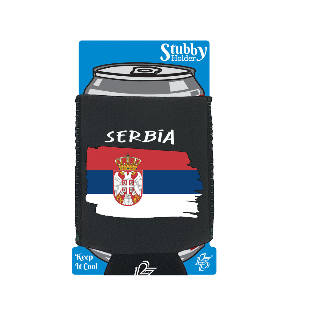 Serbia - Funny Stubby Holder With Base