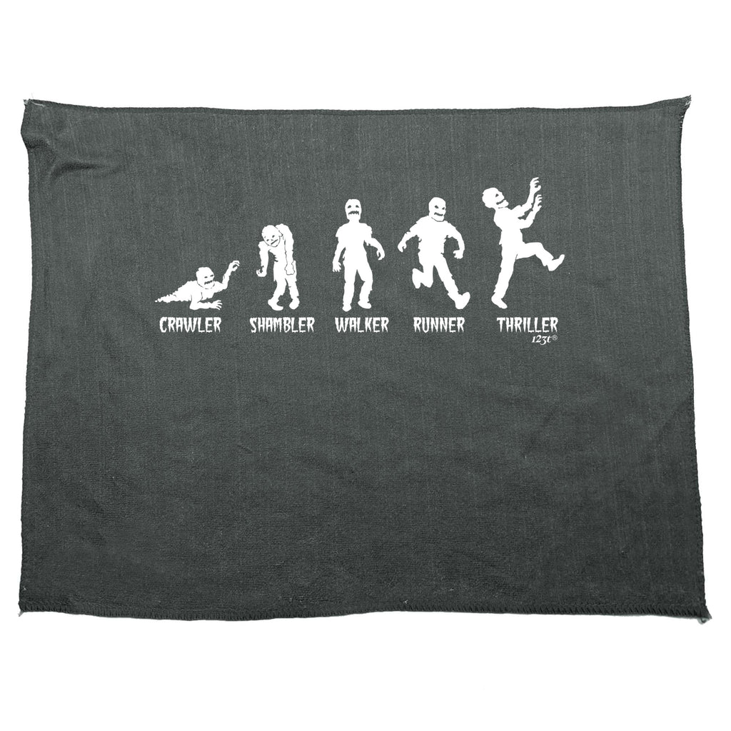 Zombie Crawler Shambler Walker Runner Thriller - Funny Novelty Gym Sports Microfiber Towel