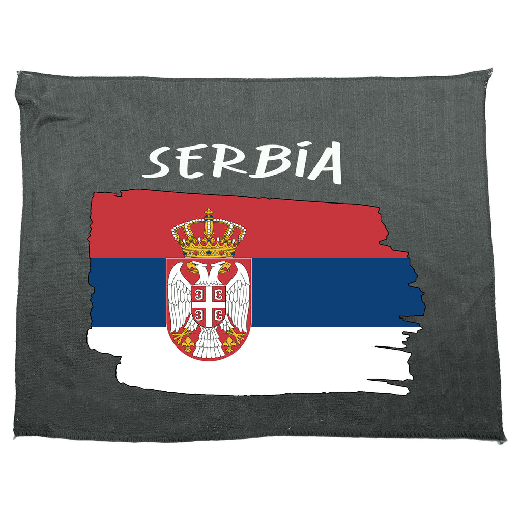 Serbia - Funny Gym Sports Towel