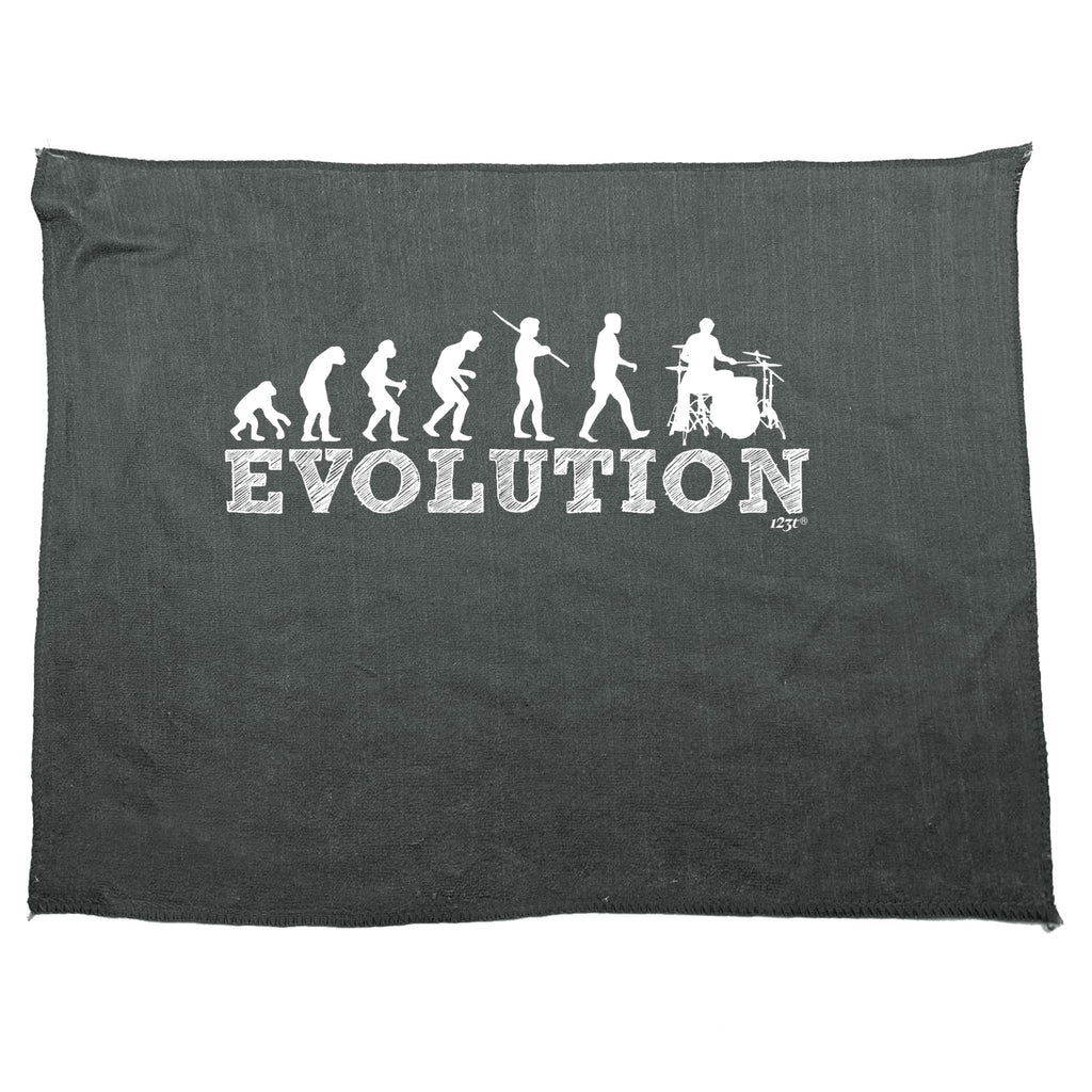 Evolution Drummer - Funny Novelty Gym Sports Microfiber Towel