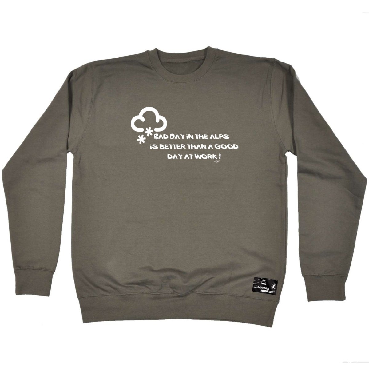 A Bad Day In The Alps - Funny Novelty Sweatshirt - 123t Australia | Funny T-Shirts Mugs Novelty Gifts