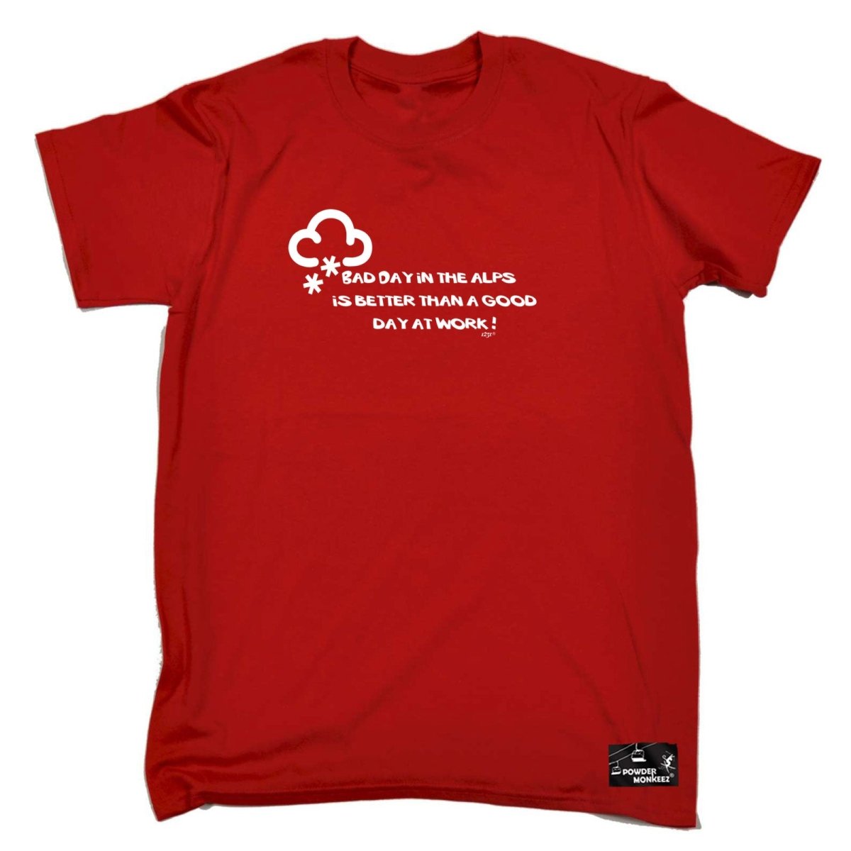 A Bad Day In The Alps - Mens Funny Novelty T-Shirt TShirt / T Shirt - 123t Australia | Funny T-Shirts Mugs Novelty Gifts