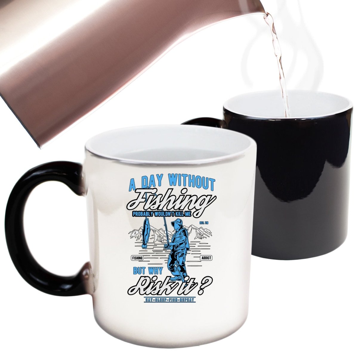 A Day Without Fishing Wouldnt Kill Me Mug Cup - 123t Australia | Funny T-Shirts Mugs Novelty Gifts