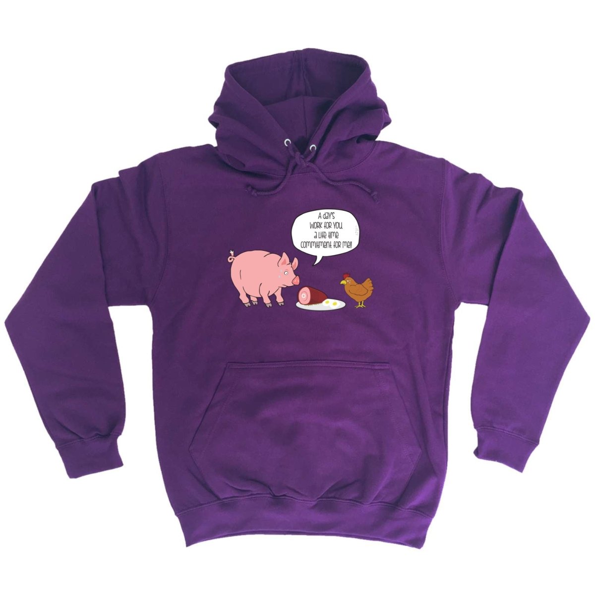 A Days Work Life Time Commitment - Funny Novelty Hoodies Hoodie - 123t Australia | Funny T-Shirts Mugs Novelty Gifts