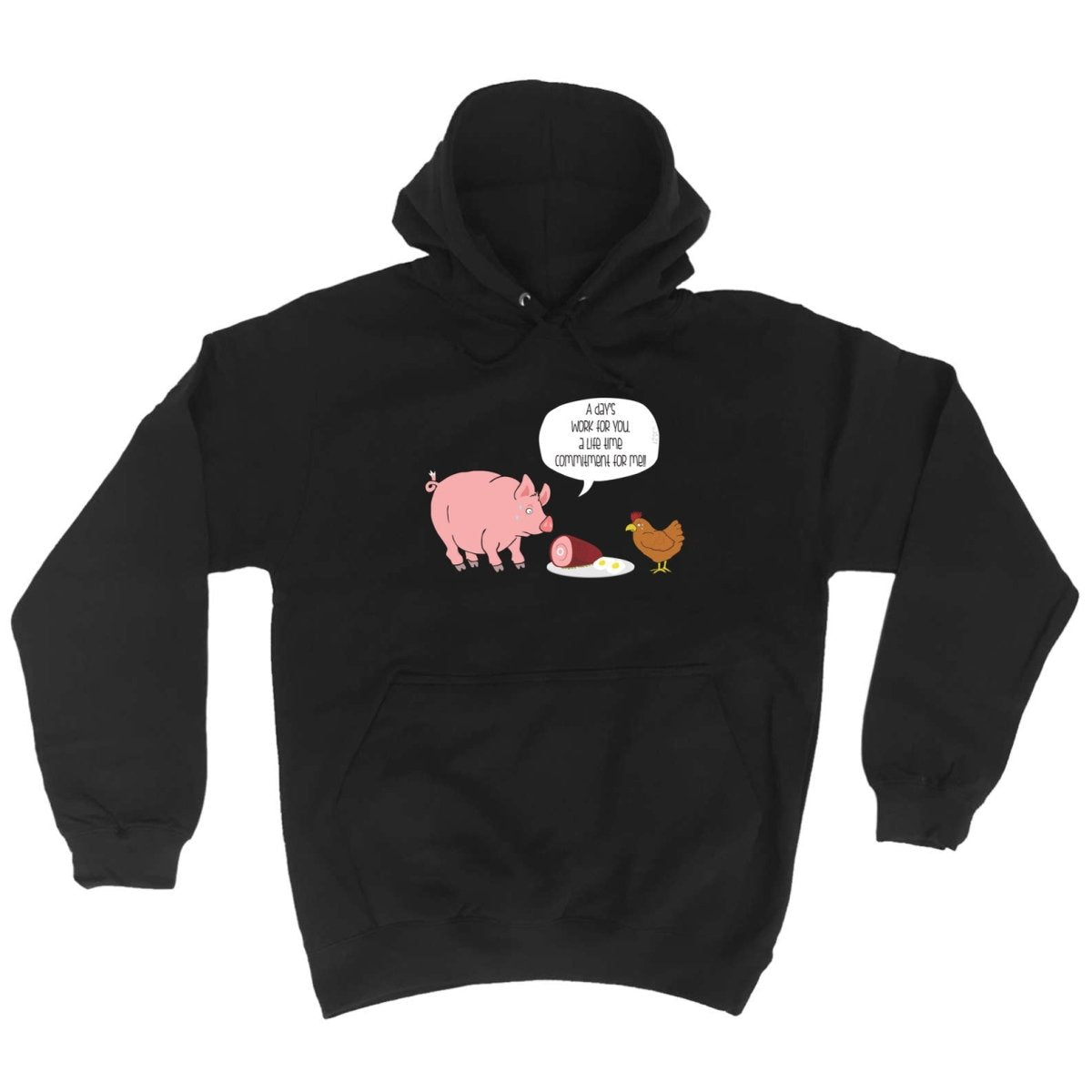 A Days Work Life Time Commitment - Funny Novelty Hoodies Hoodie - 123t Australia | Funny T-Shirts Mugs Novelty Gifts