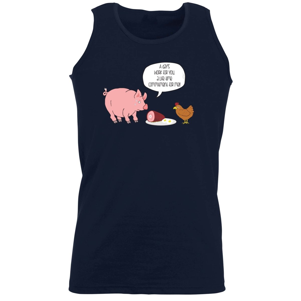 A Days Work Life Time Commitment - Funny Novelty Vest Singlet Unisex Tank Top - 123t Australia | Funny T-Shirts Mugs Novelty Gifts