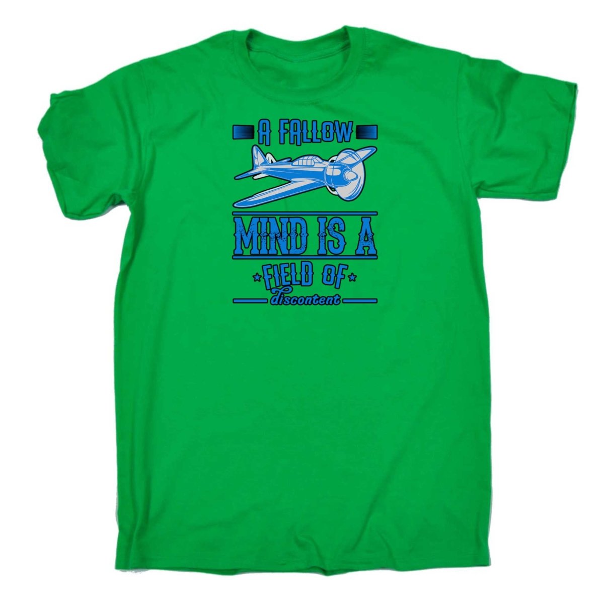 A Fallow Mind Is A Field Of Discontent Aviation Plane - Mens Funny T-Shirt Tshirts - 123t Australia | Funny T-Shirts Mugs Novelty Gifts