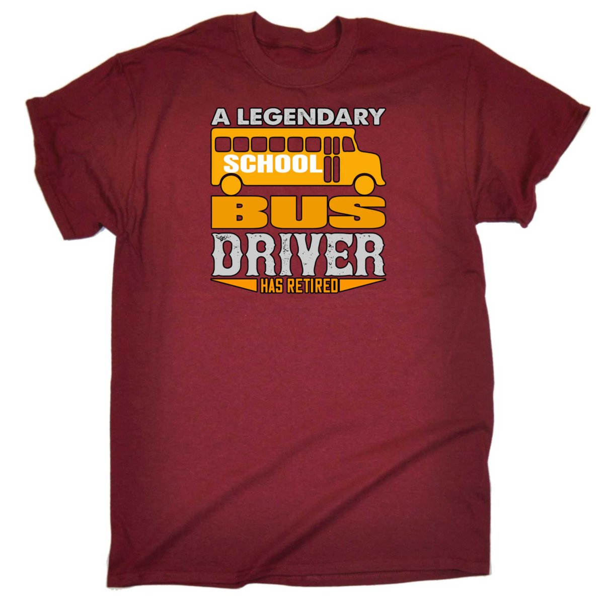 A Legendary School Bus Driver Has Retired - Mens Funny T-Shirt Tshirts - 123t Australia | Funny T-Shirts Mugs Novelty Gifts