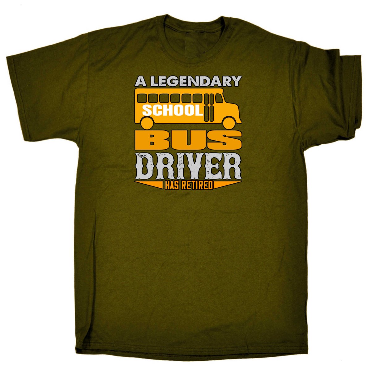 A Legendary School Bus Driver Has Retired - Mens Funny T-Shirt Tshirts - 123t Australia | Funny T-Shirts Mugs Novelty Gifts