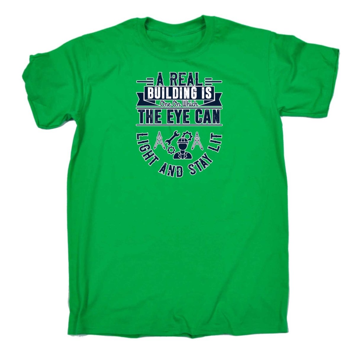 A Real Buil Ding Is One On Which - Mens Funny T-Shirt Tshirts - 123t Australia | Funny T-Shirts Mugs Novelty Gifts