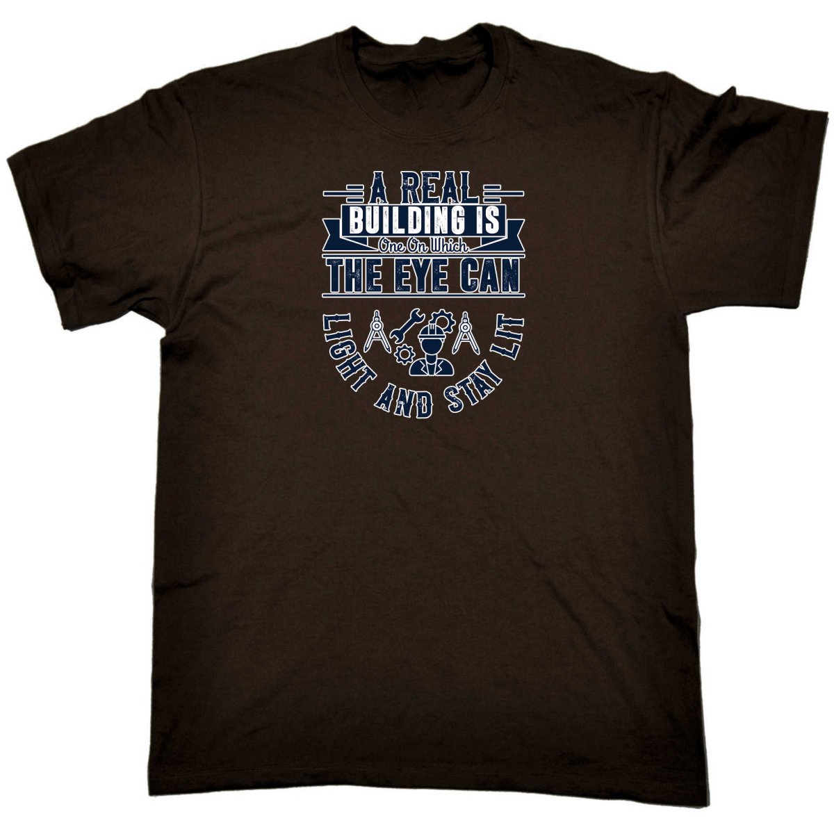 A Real Buil Ding Is One On Which - Mens Funny T-Shirt Tshirts - 123t Australia | Funny T-Shirts Mugs Novelty Gifts