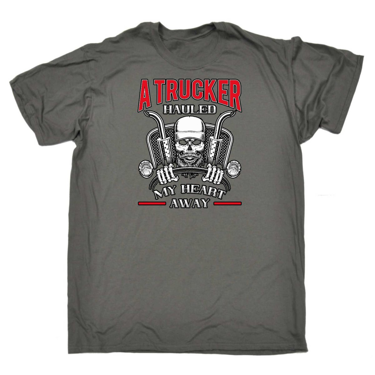 A Trucker Hauled My Heart Away Truck Driver - Mens Funny T-Shirt Tshirts - 123t Australia | Funny T-Shirts Mugs Novelty Gifts