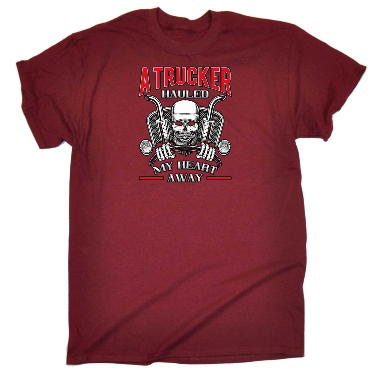 A Trucker Hauled My Heart Away Truck Driver - Mens Funny T-Shirt Tshirts - 123t Australia | Funny T-Shirts Mugs Novelty Gifts
