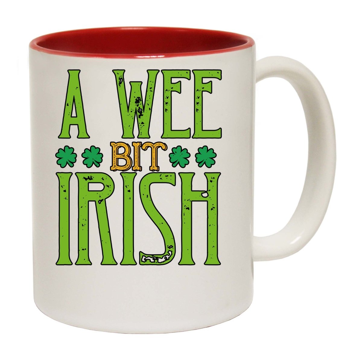 A Wee Bit Irish Mug Cup - 123t Australia | Funny T-Shirts Mugs Novelty Gifts