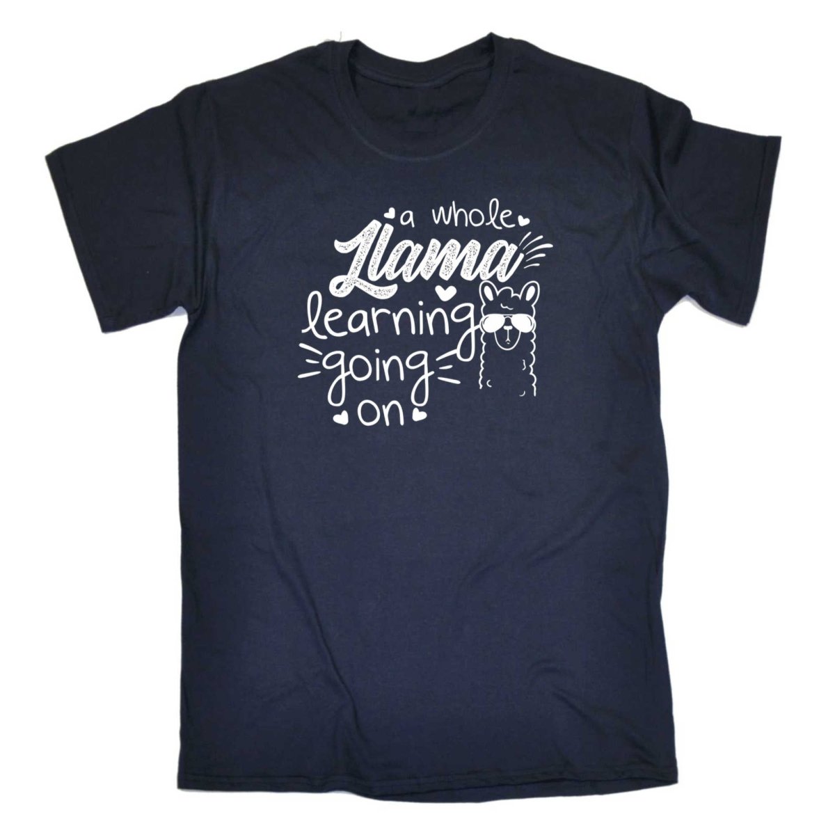 A Whole Llama Learning Going On Teacher - Mens Funny T-Shirt Tshirts - 123t Australia | Funny T-Shirts Mugs Novelty Gifts