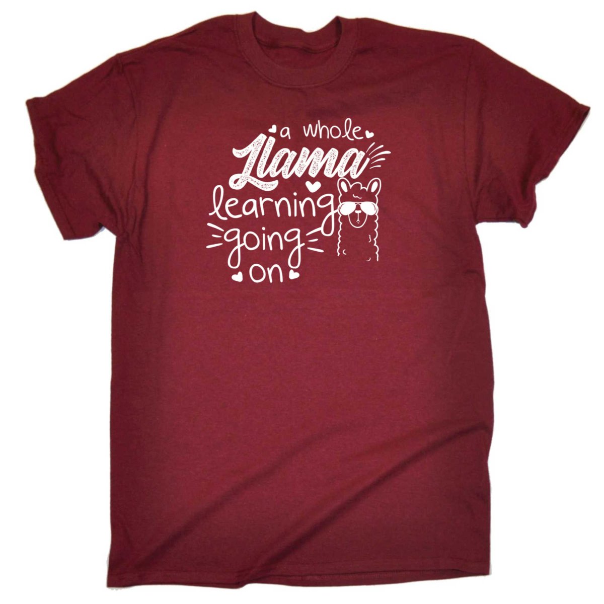 A Whole Llama Learning Going On Teacher - Mens Funny T-Shirt Tshirts - 123t Australia | Funny T-Shirts Mugs Novelty Gifts