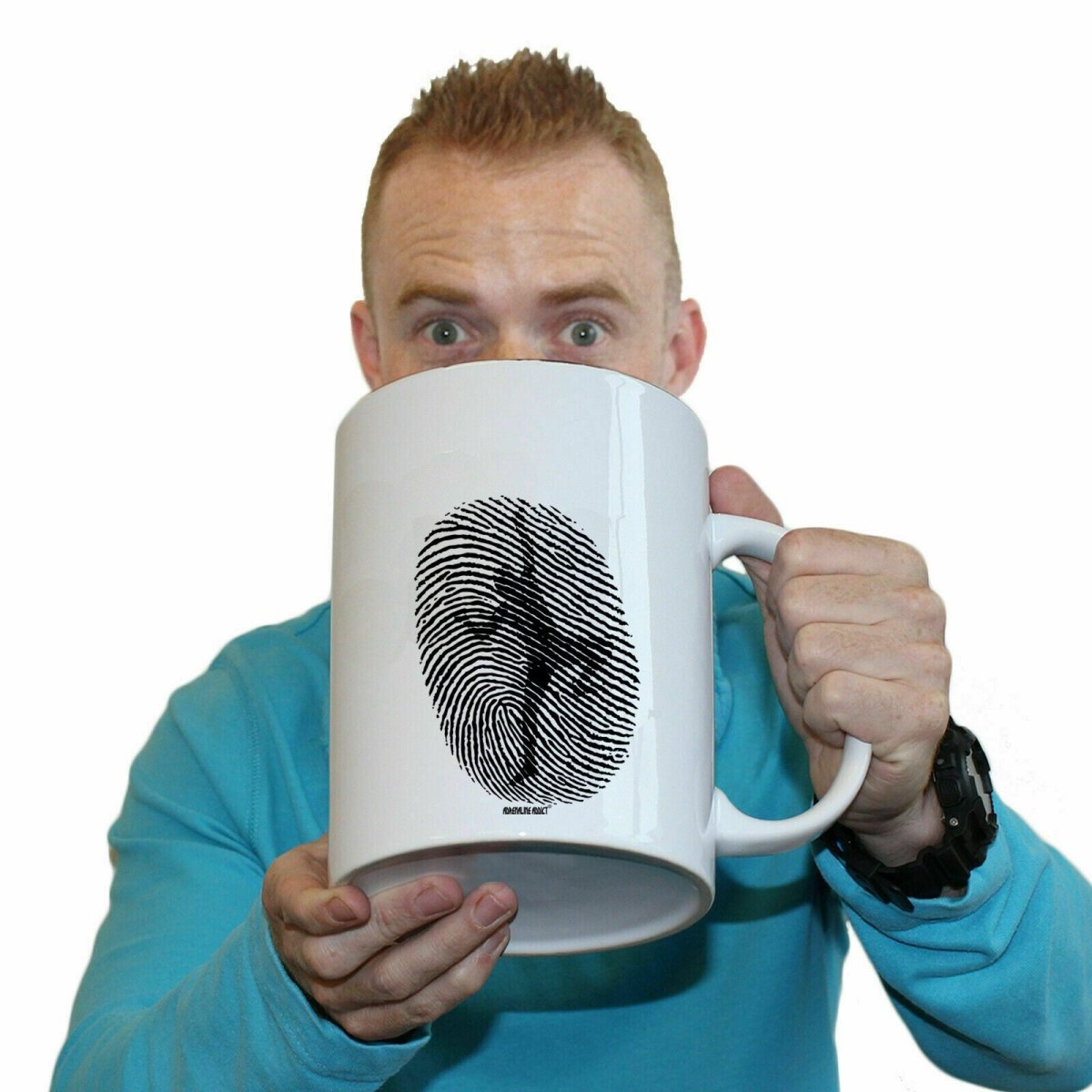 Aa Climbing Fingerprint Mug Cup - 123t Australia | Funny T-Shirts Mugs Novelty Gifts